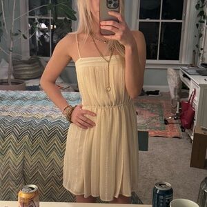 Elegant Champagne colored mini dress from forever 21 Dress
